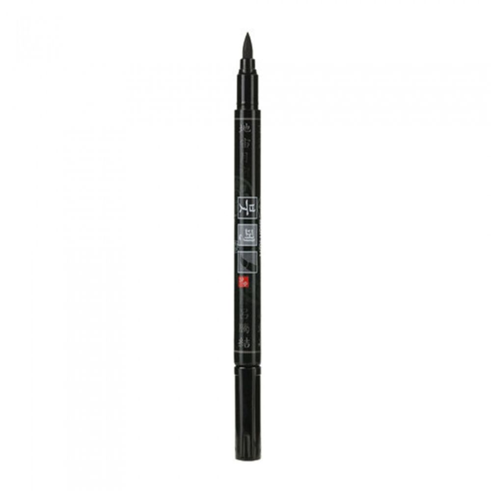 MUNHWA Brush Pen | Black Ink | Soft Brush Tip for Calligraphy & Hanja Practice | Smooth Ink Flow | Made in Korea